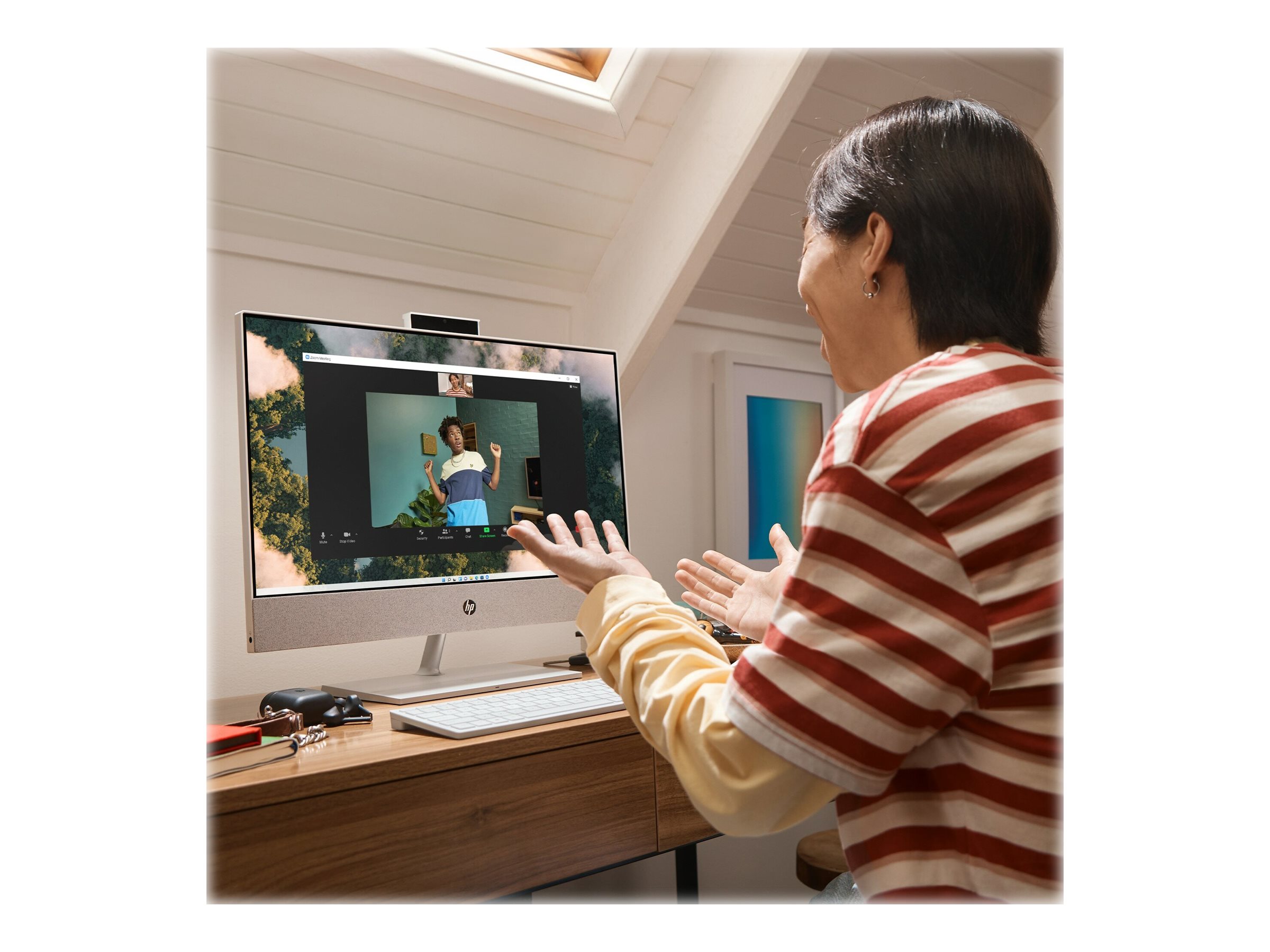 HP Pavilion 24-ca0400ng - All-in-One (Komplettlösung) - Ryzen 5 5500U 2.1 GHz - 16 GB - SSD 512 GB - LED 60.5 cm (23.8") - Deutsch