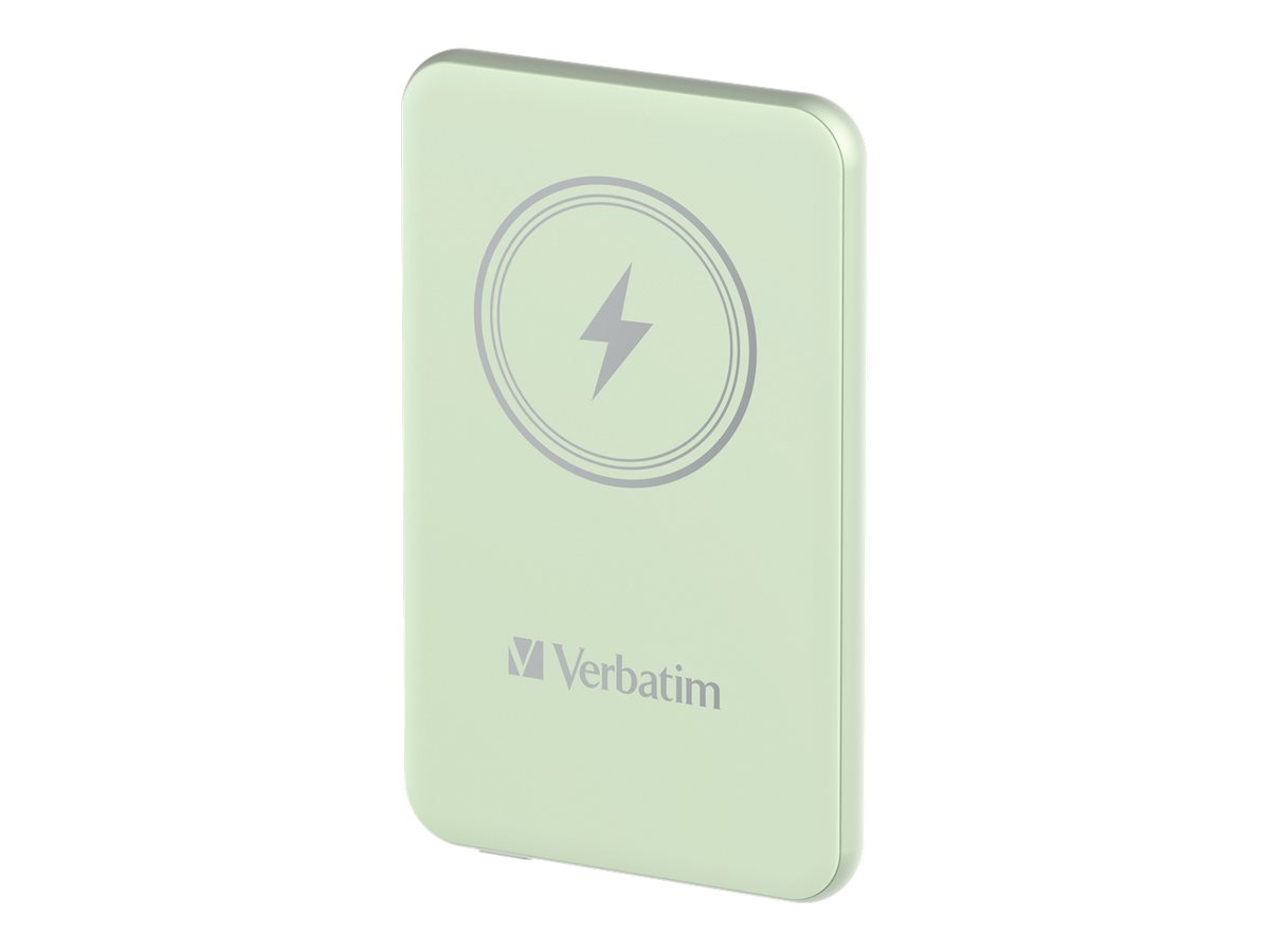 Verbatim Charge 'n' Go induktive Power Bank - Magnethalterung - Li-Pol - 24 pin USB-C - 20 Watt