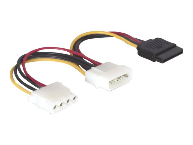 Delock - Stromkabel - SATA-Stromstecker (M) zu interne Stromversorgung, 4-polig (M) - 10 cm - für P/N: 89273