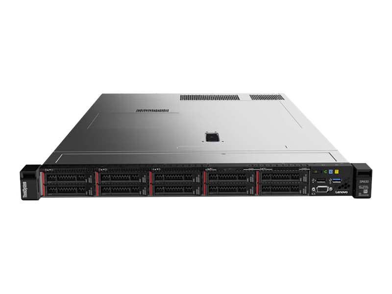 Lenovo ThinkSystem SR630 7X02 - Server - Rack-Montage - 1U - zweiweg - 1 x Xeon Silver 4208 / 2.1 GHz - RAM 32 GB - SAS - Hot-Swap 6.4 cm (2.5") Schacht/Schächte - keine HDD - G200e - kein Betriebssystem - Monitor: keiner