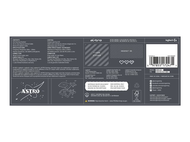 ASTRO Gaming A10 Gen 2 - Headset - 3
5 mm Stecker