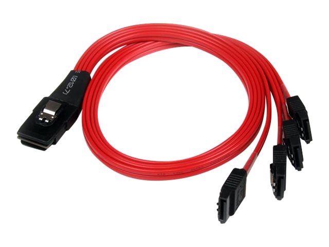 StarTech.com SFF-8087 auf 4x SATA Kabel 50 cm - Internes Mini SAS auf Serial-ATA Reverse Multilane Kabel - SFF 8087 36-Pin / S-ATA 7-Pin - SATA- / SAS-Kabel - 50 cm