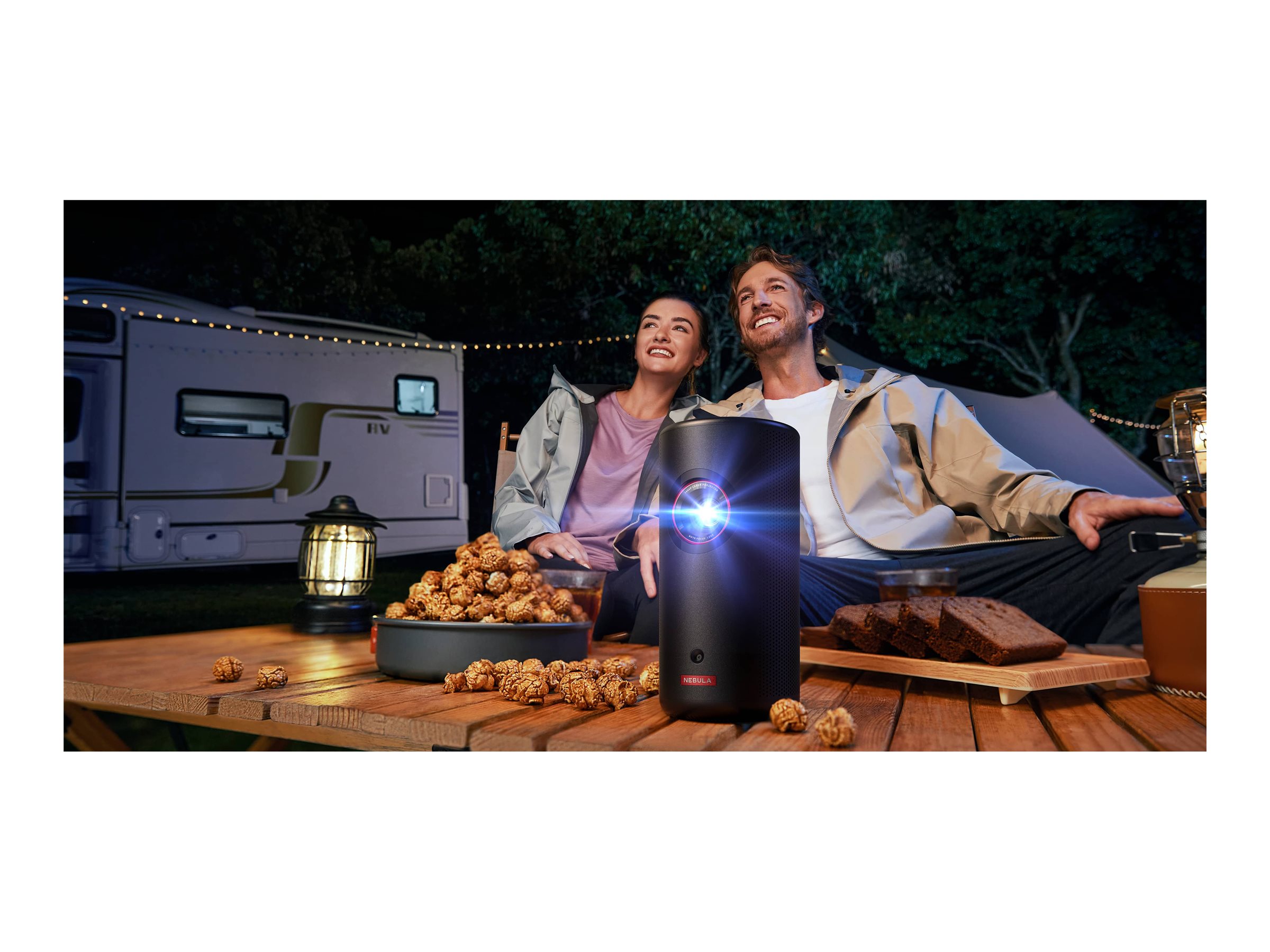 Nebula Capsule 3 Laser - DLP-Projektor - tragbar - 802.11a/b/g/n/ac wireless / Bluetooth 5.1 - Schwarz