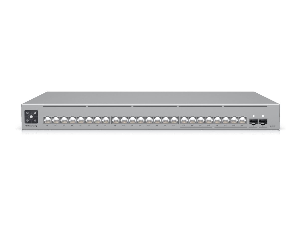 Ubiquiti UniFi Pro Max 24 PoE - Switch - 24 Anschlüsse - managed - an Rack montierbar