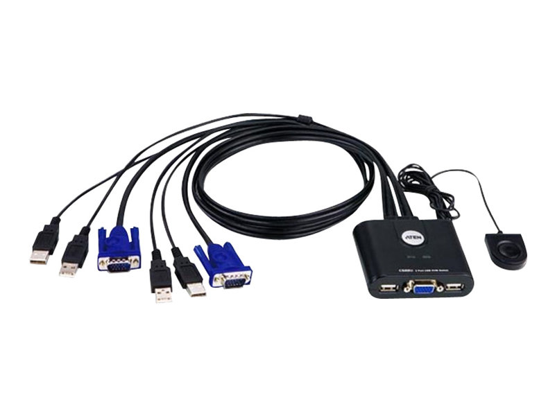 ATEN CS22U - KVM-Switch - 2 x KVM port(s) - 1 lokaler Benutzer - Desktop