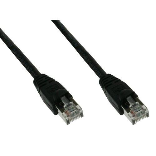 InLine - Patch-Kabel - RJ-45 (M) zu RJ-45 (M) - 7 m - FTP - CAT 5e - Schwarz