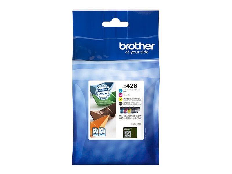 Brother LC426 - 4er-Pack - Schwarz
Gelb
Cyan
Magenta - original - Tintenpatrone