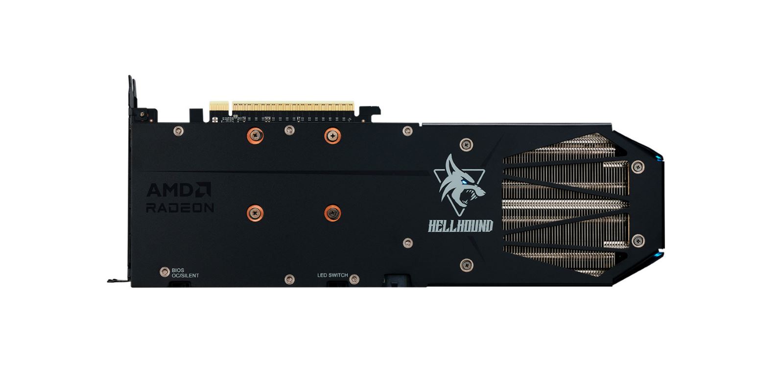 Powercolor Radeon RX 9060 XT Hellhound 8GB OC Grafikkarte - 8GB GDDR6, 2x HDMI, 2x DP