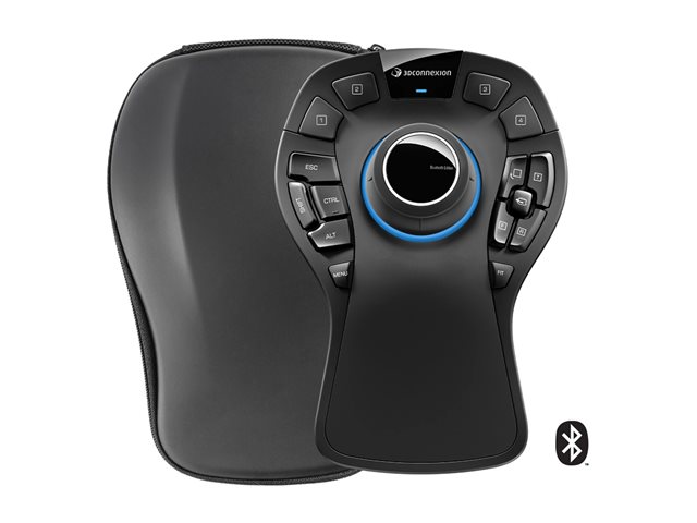 3Dconnexion SpaceMouse Pro Wireless - Bluetooth Edition - 3D-Maus - 2.4 GHz
Bluetooth
USB-C