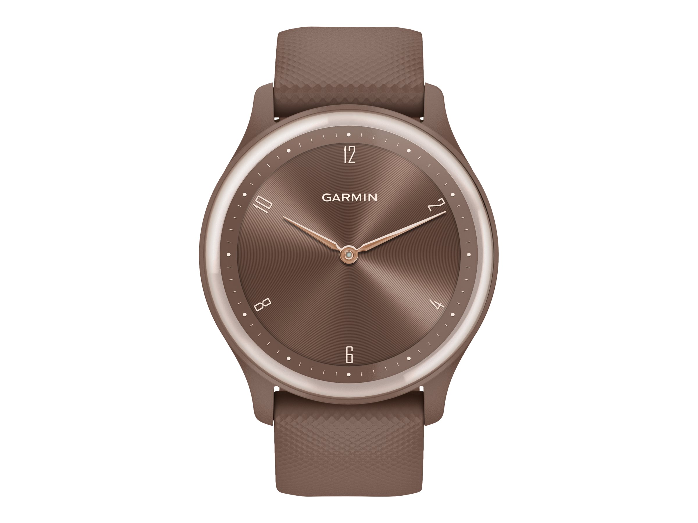 Garmin vívomove Sport - Mokkafarben mit perlgoldenen Akzenten - intelligente Uhr mit Band