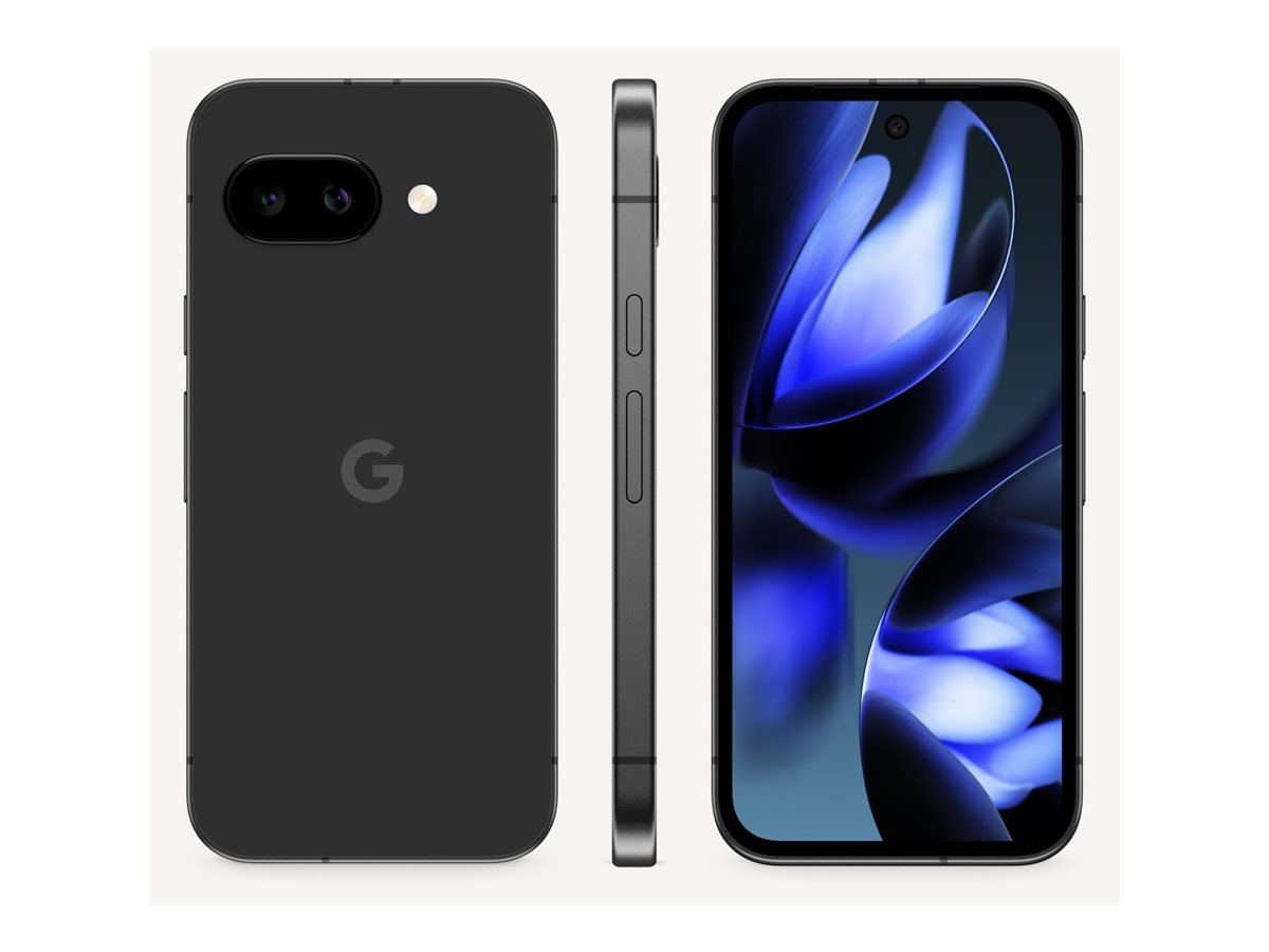 Google Pixel 9A - 5G Smartphone - Dual-SIM - RAM 8 GB / Interner Speicher 256 GB - pOLED-Display - 6.3" - 2424 x 1080 Pixel (120 Hz) - 2 x Rückkamera 48 MP, 13 MP - front camera 13 MP - Obsidian
