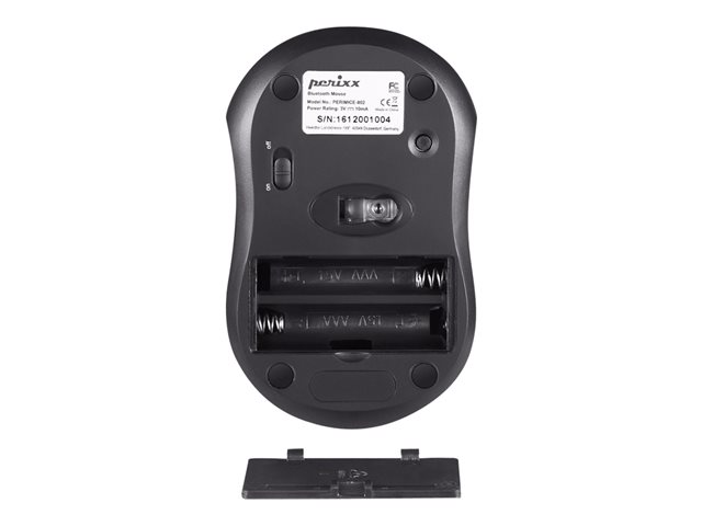 Perixx PERIMICE-802 - Maus - Bluetooth 3.0 - Schwarz (matt & glänzend)