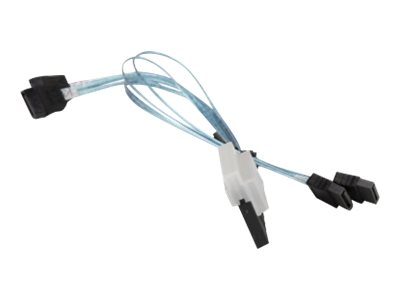 Supermicro CBL-SAST-0813 - SATA- / SAS-Kabel - 1x8 Slim SAS (SFF-8654) zu SATA - 16/16/26/26 cm