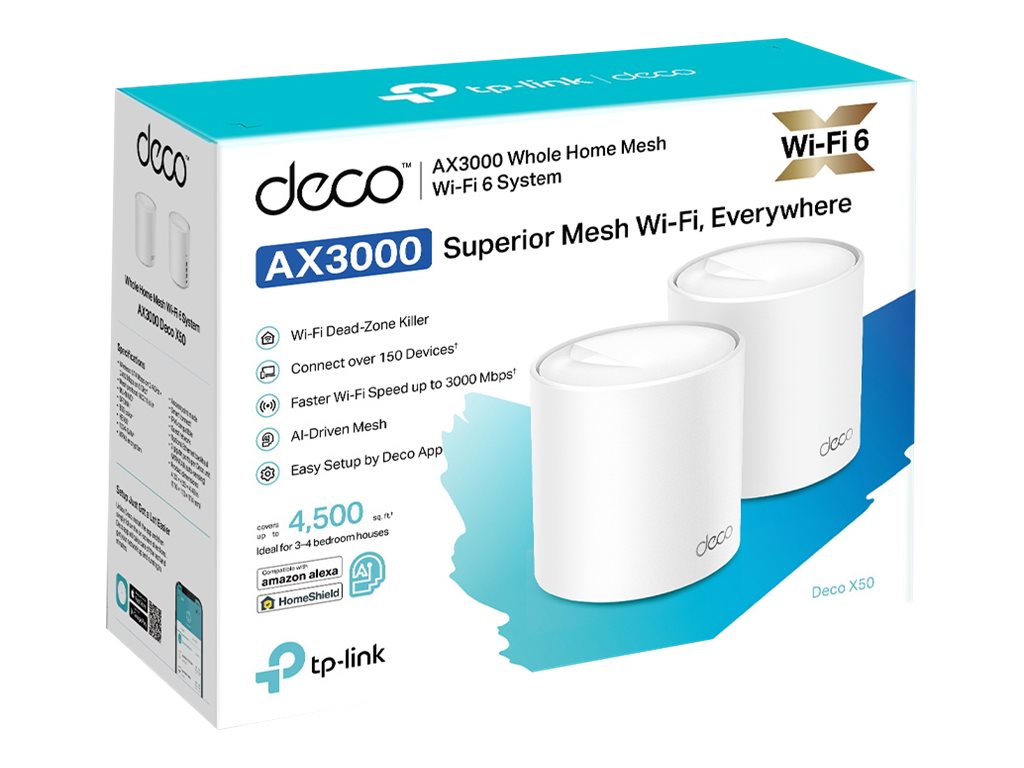 TP-Link Deco X50 - WLAN-System - Wi-Fi 6 - Desktop