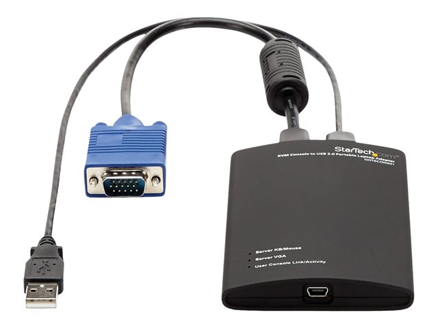 StarTech.com Tragbarer KVM Konsolen auf USB 2.0 Laptop Adapter - KVM-Switch - 1 Anschlüsse