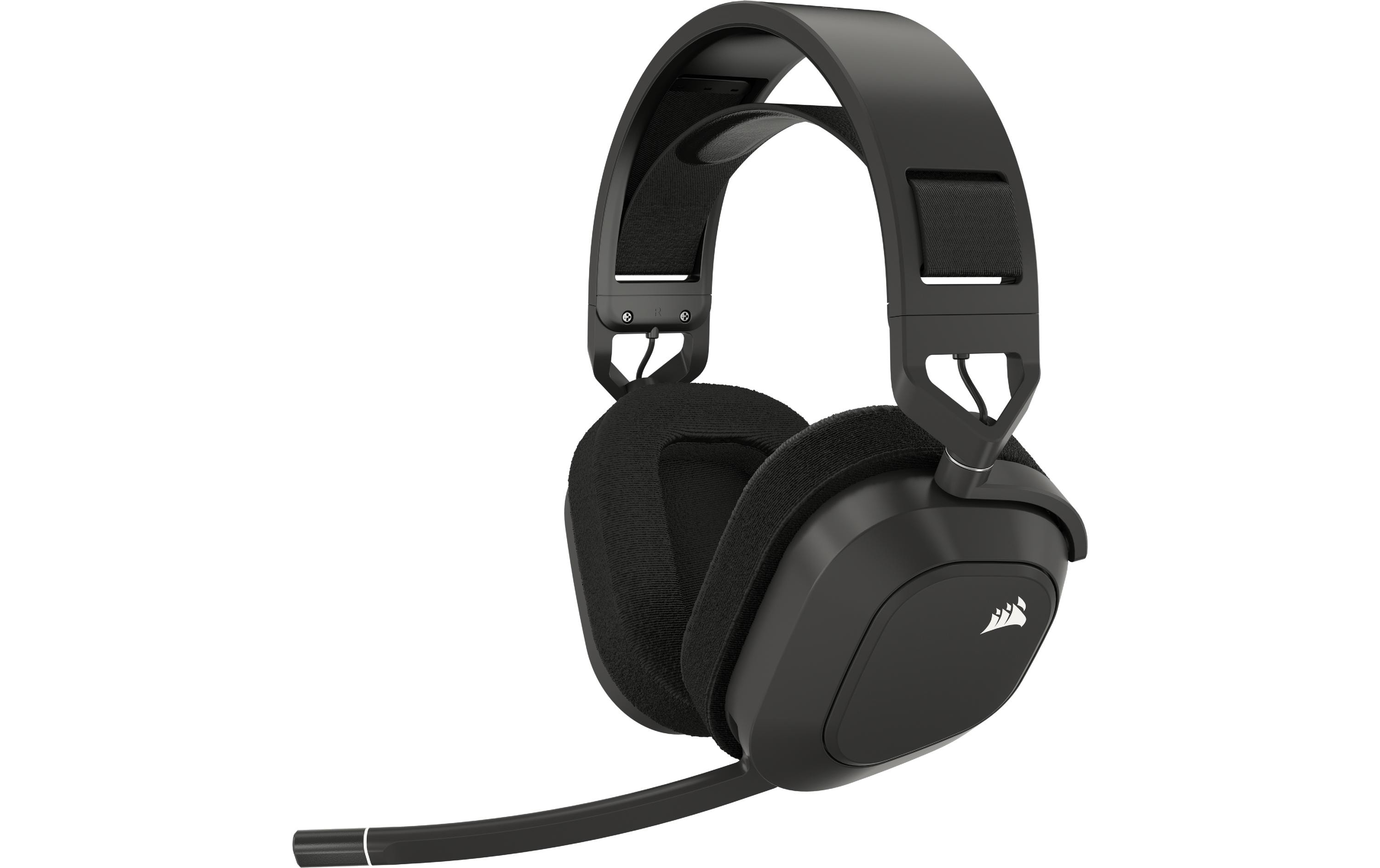 CORSAIR Gaming HS80 MAX WIRELESS - Headset - ohrumschließend - 2,4 GHz - kabellos - USB - Stahlgrau