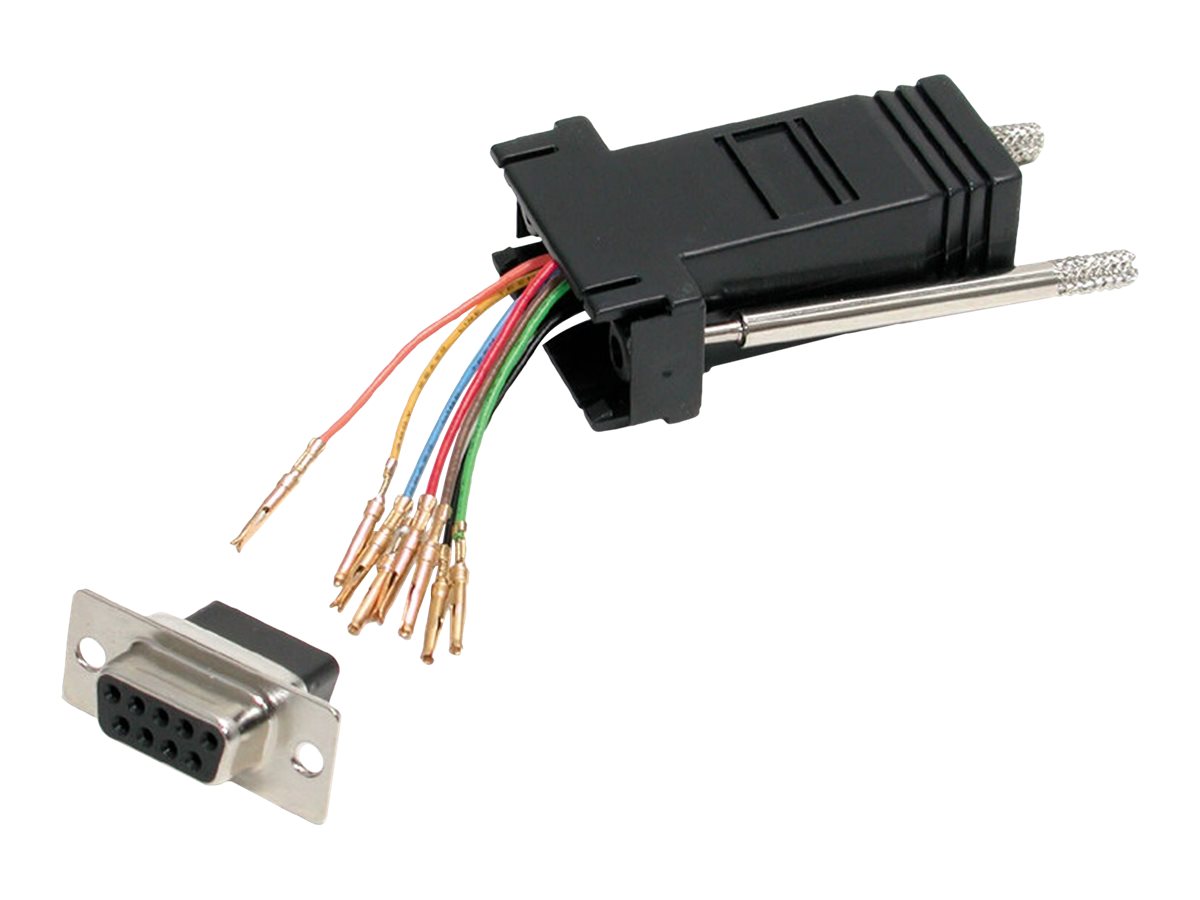 StarTech.com DB9 auf RJ45 Modular Adapter - Bu/Bu - Serieller Adapter - DB-9 zu RJ-45