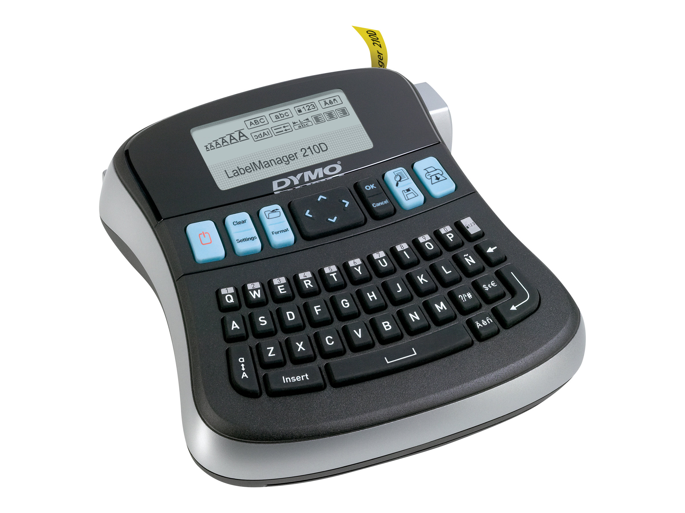 DYMO LabelMANAGER 210D - Beschriftungsgerät - s/w - Thermotransfer