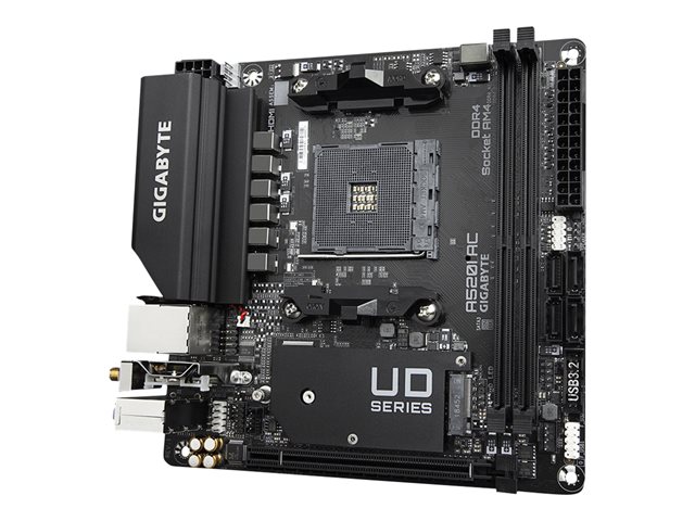 Gigabyte A520I AC - 1.0 - Motherboard - Mini-ITX - Socket AM4 - AMD A520