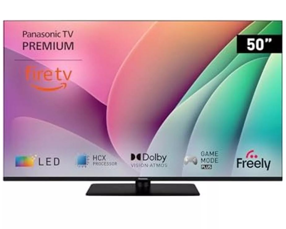 Panasonic TV-50W80AEZ sw LED-TVUHD Multituner Smart Fire TV - 127 cm - 50" - UHD (3840x2160) - DVB-C - DVB-S2 - DVB-T2 - Fernbedienung - 60 Hz - Energieeff.klasse: EECL_E__