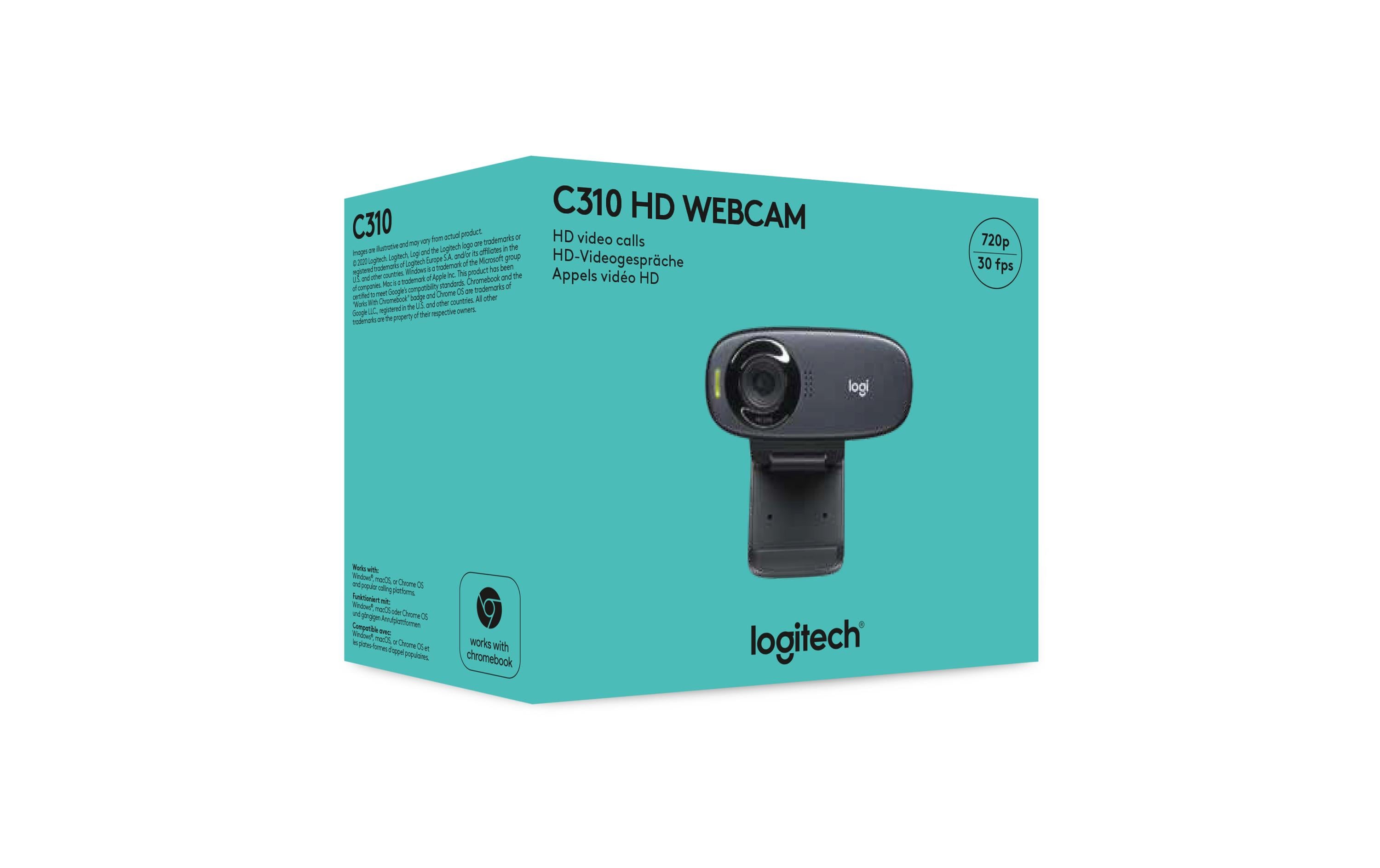 Logitech HD Webcam C310 - Webcam - Schwarz - 1280 x 720 - Audio - USB 2.0