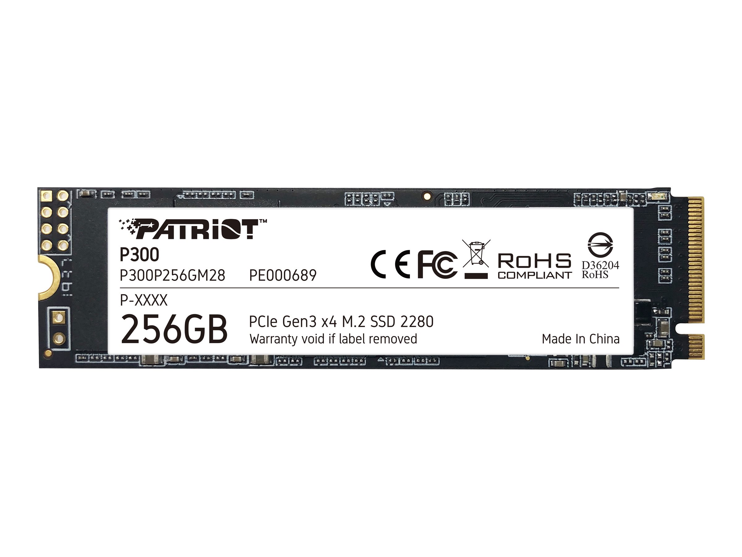 Patriot P300 - SSD - 256 GB - PCIe 3.0 x4 (NVMe)