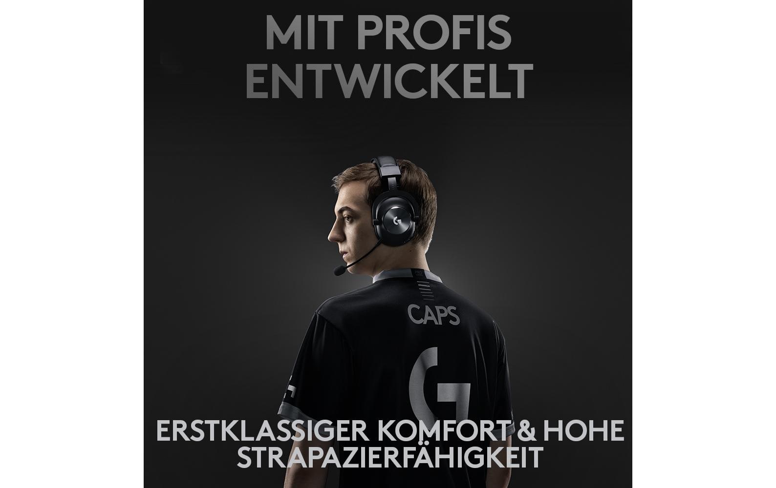Logitech G Pro X - Headset - ohrumschließend - LIGHTSPEED - kabellos - Geräuschisolierung