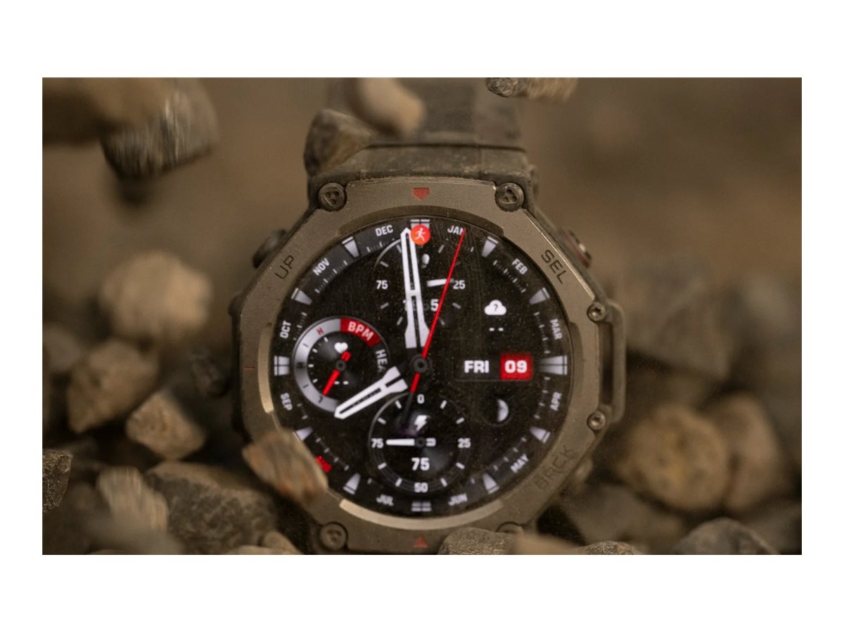 Amazfit T-Rex 3 intelligente Uhr mit Riemen - Onyx