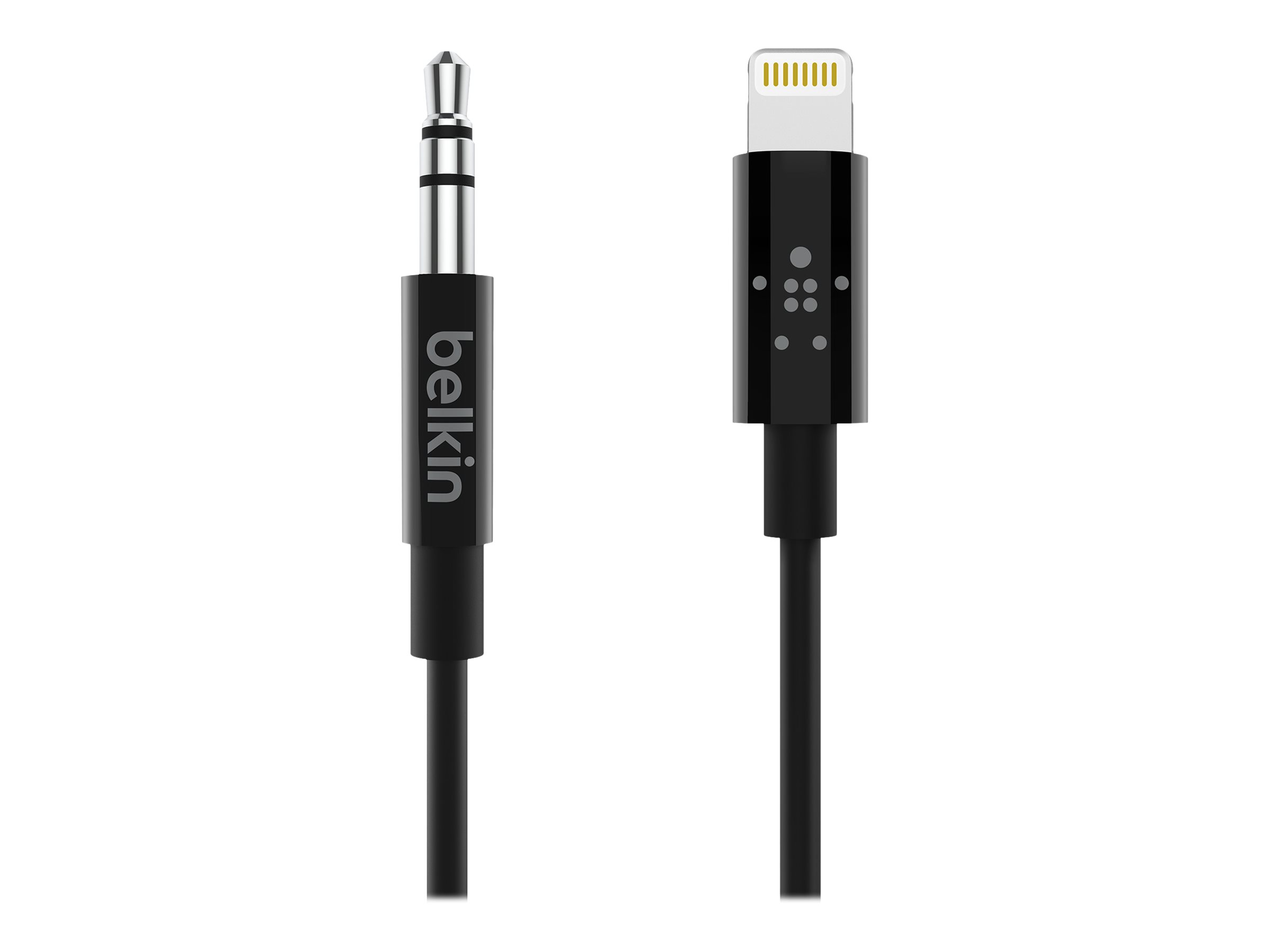 Belkin - Kabel Lightning auf Kopfhöreranschluss - Lightning männlich zu mini-phone stereo 3.5 mm männlich - 91.4 cm - Schwarz