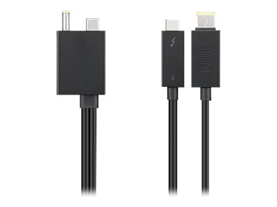 Lenovo Split Cable - Thunderbolt-Kabel (M) (M) - Thunderbolt 3 - 67 cm - Schwarz - CRU