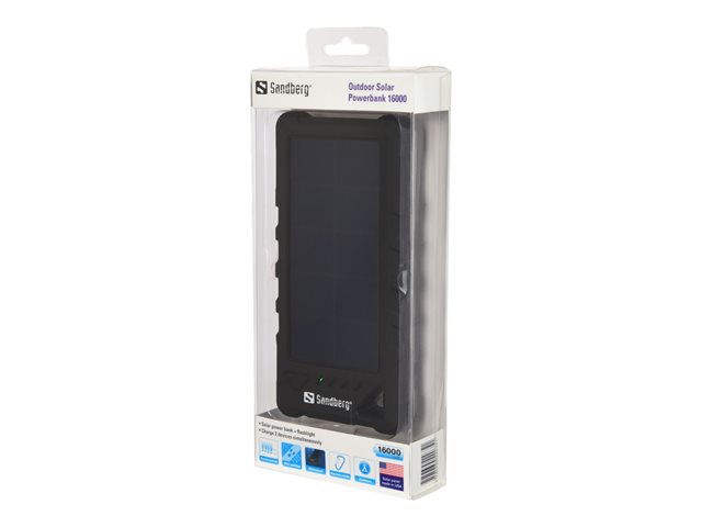 Sandberg Outdoor Solar Powerbank 16000 Solar-Powerbank - Li-Ion - USB
24 pin USB-C