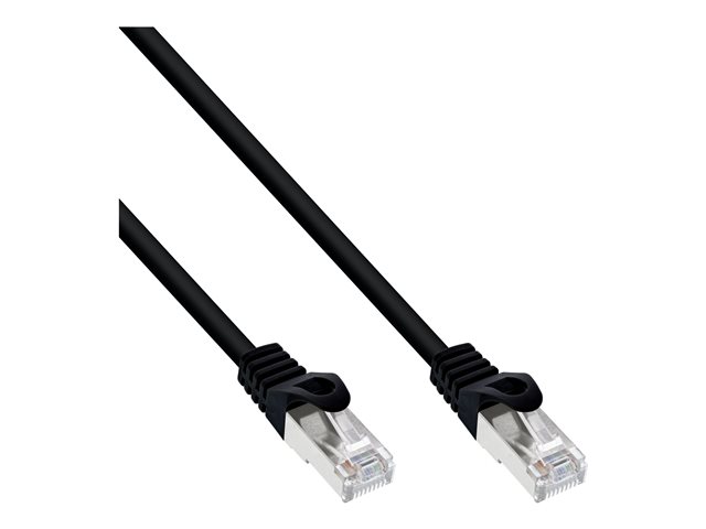 InLine - Patch-Kabel - RJ-45 (M) zu RJ-45 (M) - 3 m - FTP - CAT 5e - Schwarz