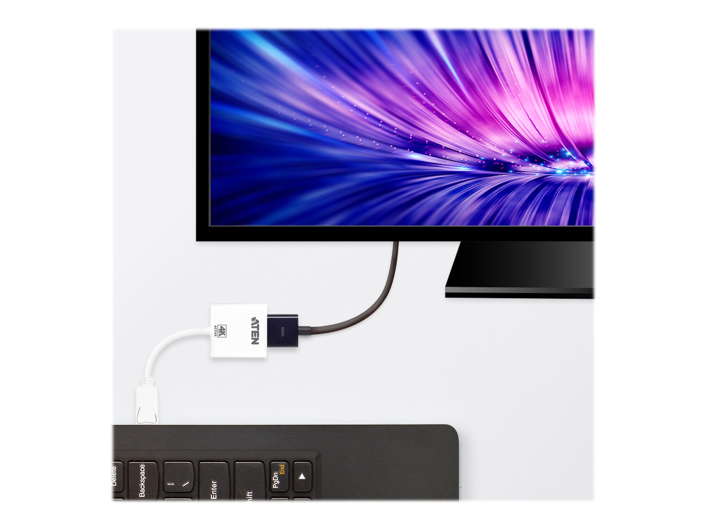 ATEN VC986 DisplayPort to 4K HDMI Active Adapter - Videokonverter