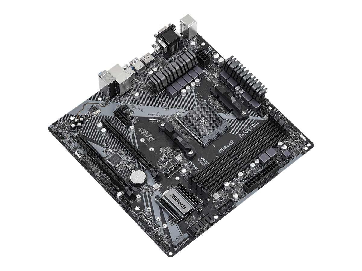 ASRock B450M Pro4 R2.0 - Motherboard - micro ATX - Socket AM4 - AMD B450