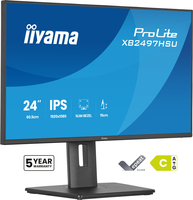 Iiyama IPS XB2497HSU-B1 24 - Flachbildschirm (TFT/LCD) - 60,5 cm - 4 ms - 1.500:1 - 350 cd/m² - IPS - DisplayPort - HDMI - USB Typ C