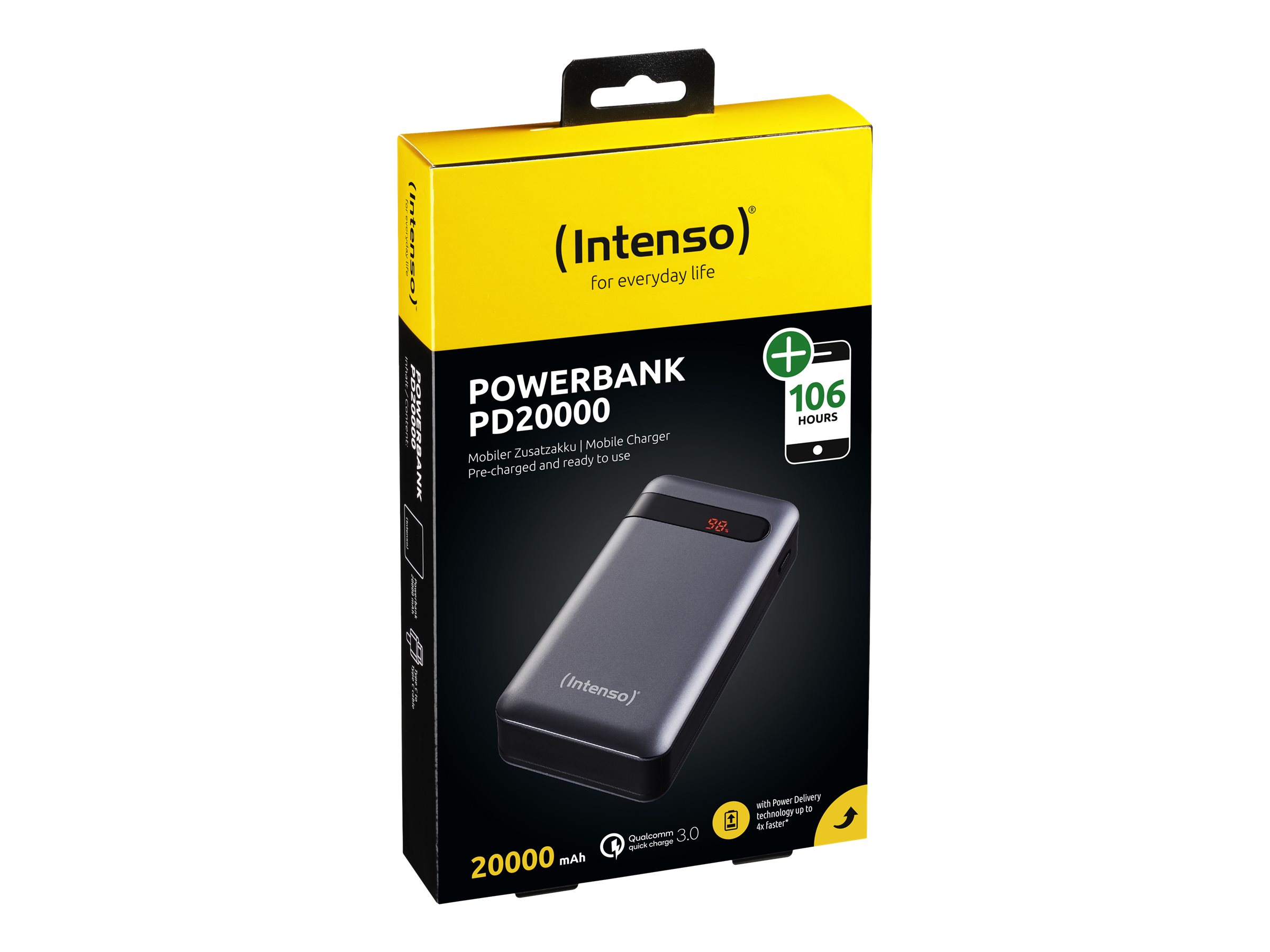 Intenso PD20000 Powerbank - Li-Pol - USB
24 pin USB-C