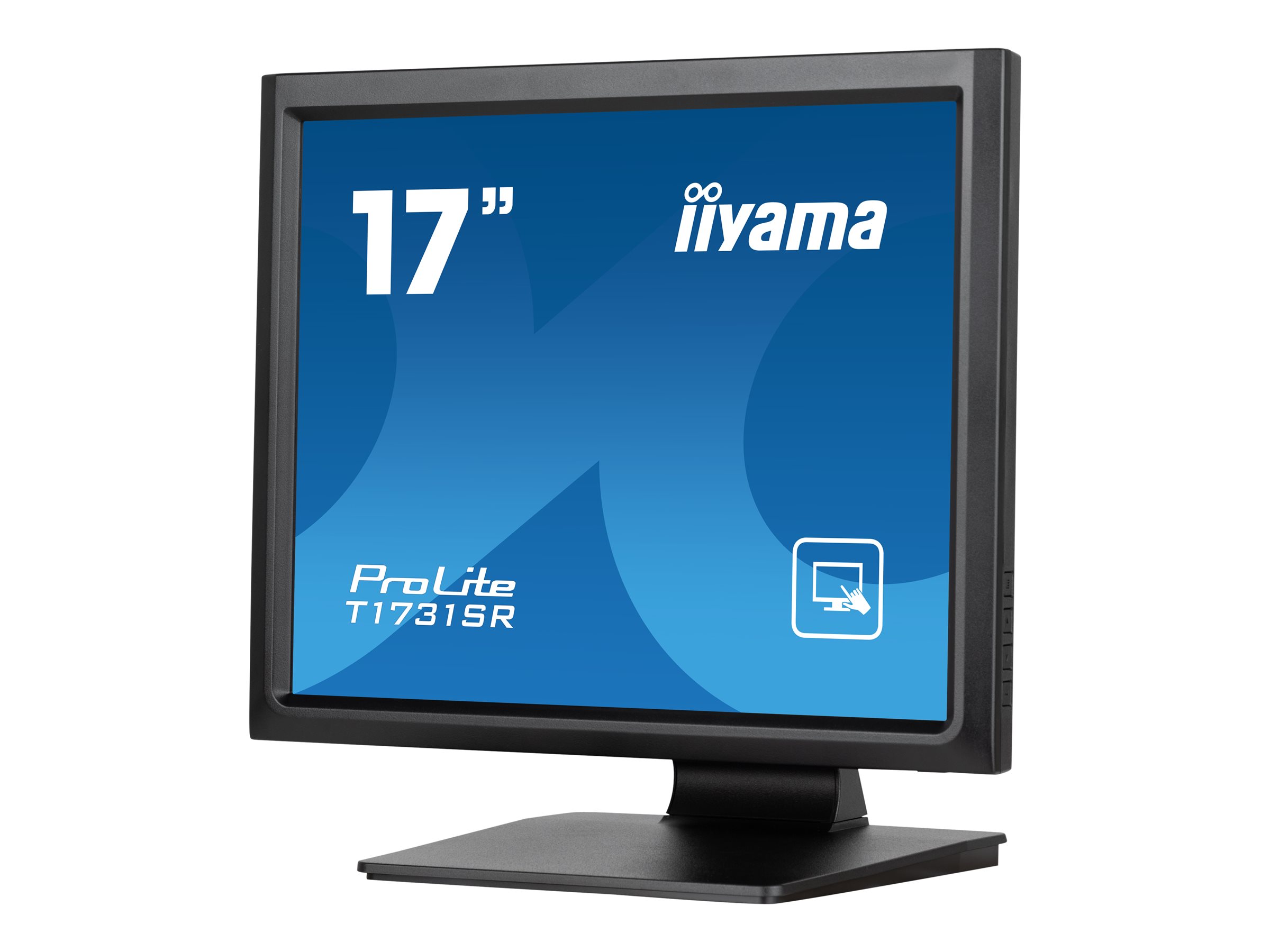 iiyama ProLite T1731SR-B1S - LED-Monitor - 43.2 cm (17") - Touchscreen - 1280 x 1024 - TN - 250 cd/m² - 1000:1 - 5 ms - HDMI, VGA, DisplayPort - Lautsprecher - Schwarz, Matte