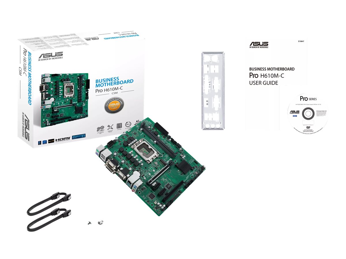 ASUS Pro H610M-C-CSM - Motherboard - micro ATX - LGA1700-Sockel - H610