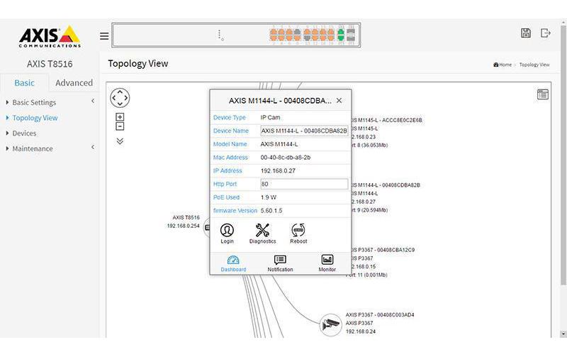 Axis PoE+ Switch T8508 8 Port