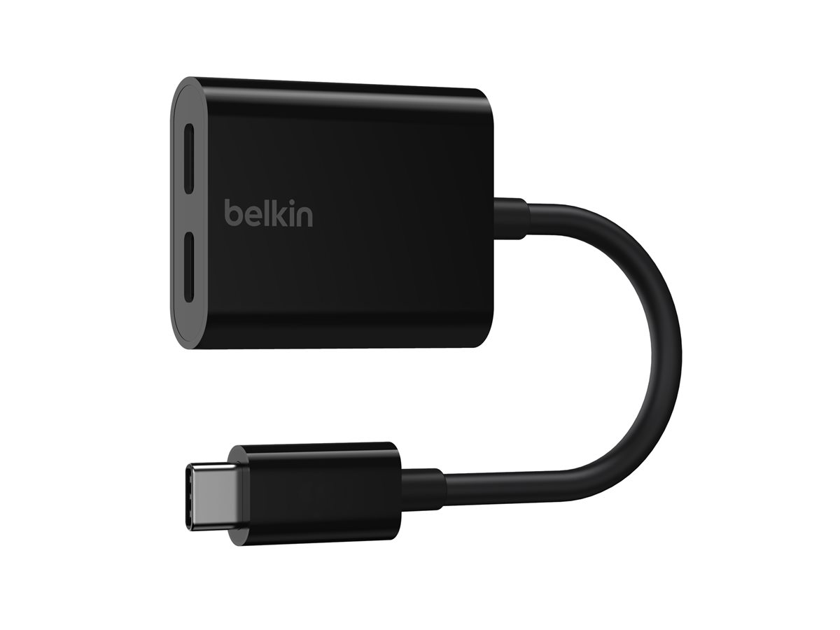 Belkin Connect Audio + Charge - USB-C auf USB-C Kopfhörer-/Ladeadapter - Audio/USB - 14 m