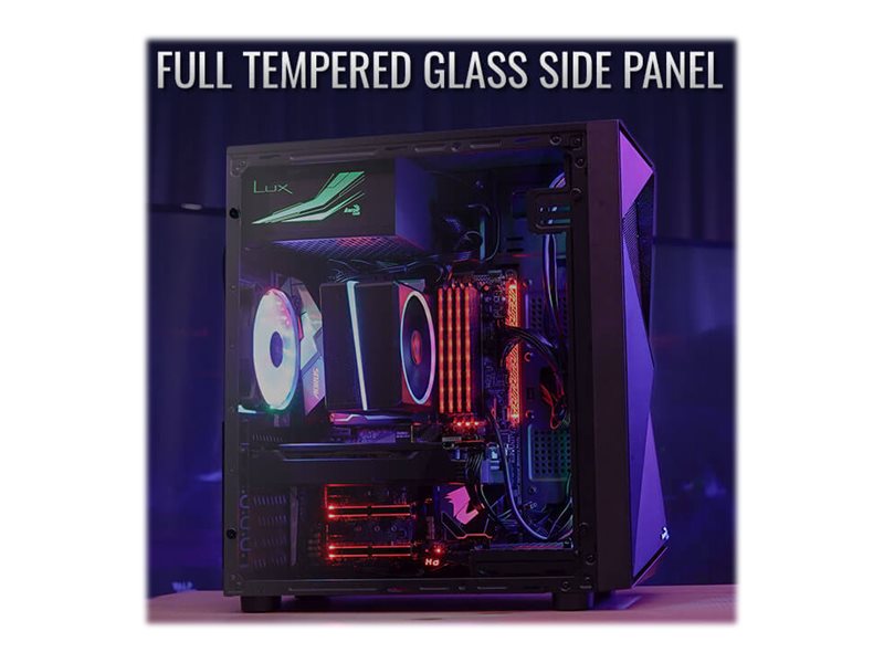 AeroCool Glider - Tempered Glass Edition - Tower - ATX