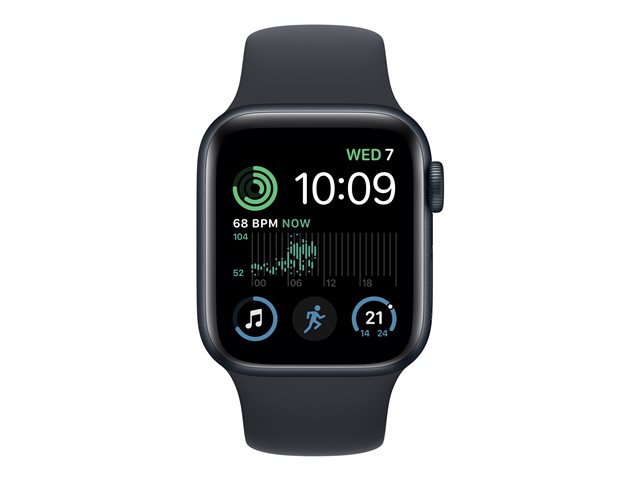 APPLE Watch SE GPS + Cellular 40mm Midnight Aluminium Case with Midnight Sport Band - Regular (MNPL3FD/A)