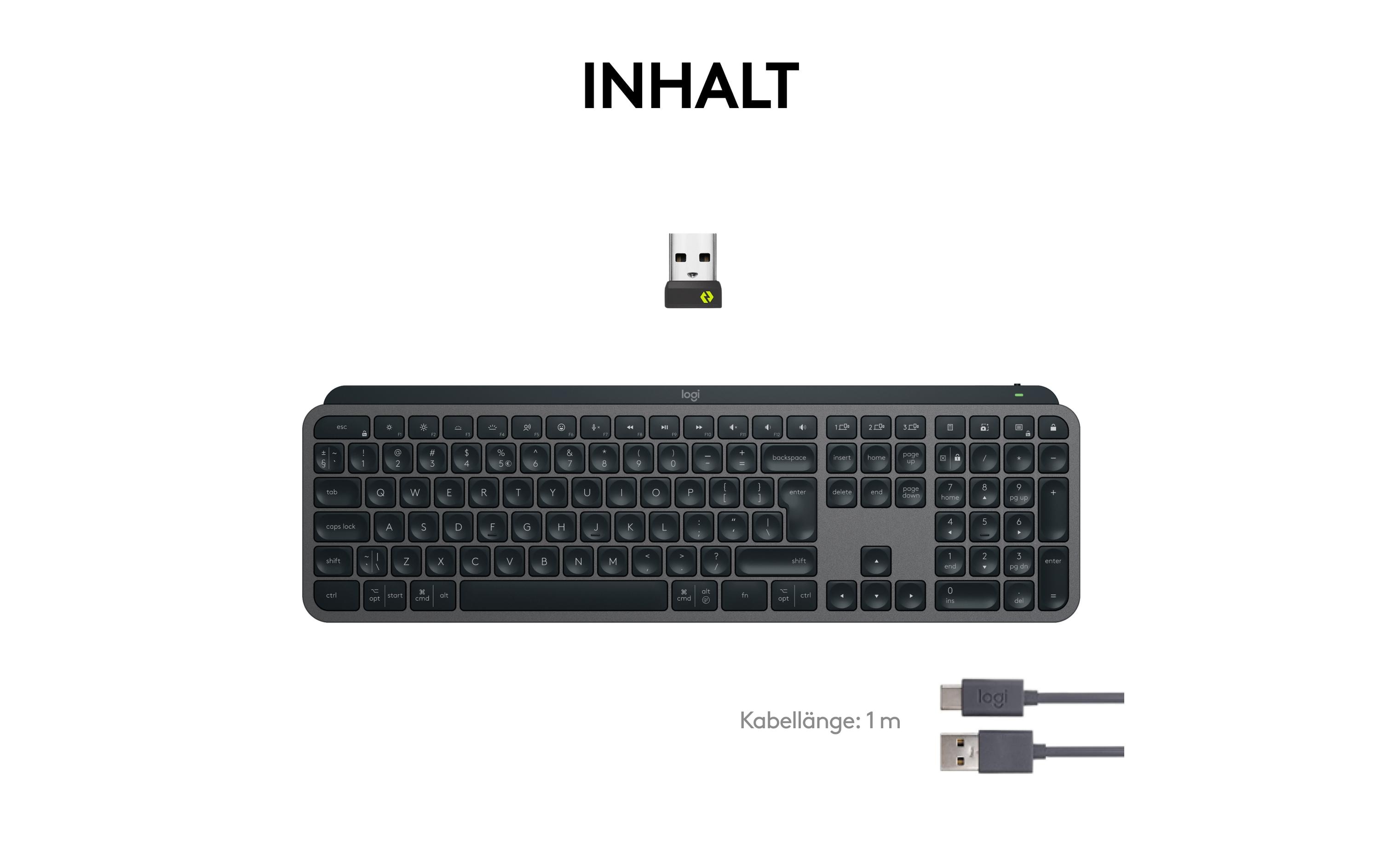 Logitech Tastatur MX Keys S CH-Layout