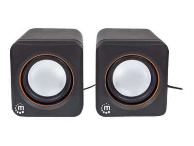 Manhattan 2600 Series Speaker System
Small Size
Big Sound
Two Speakers
Stereo
USB power
Output: 2x 3W
3.5mm plug for sound
In-Line volume control
Cable 0.9m
Black
Three Year Warranty
Box - Lautsprecher - für PC