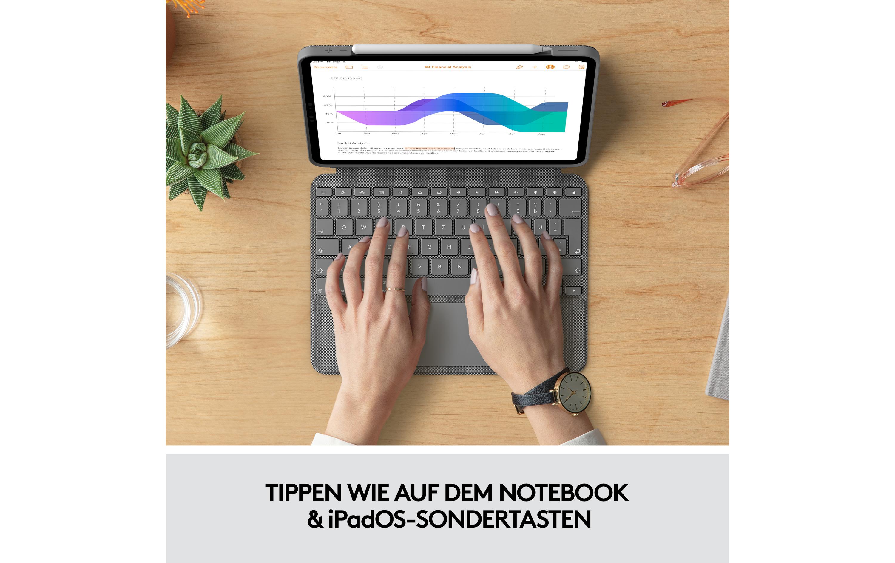 Logitech Tablet Tastatur Cover Combo Touch iPad Pro 11" 1.-4. Gen