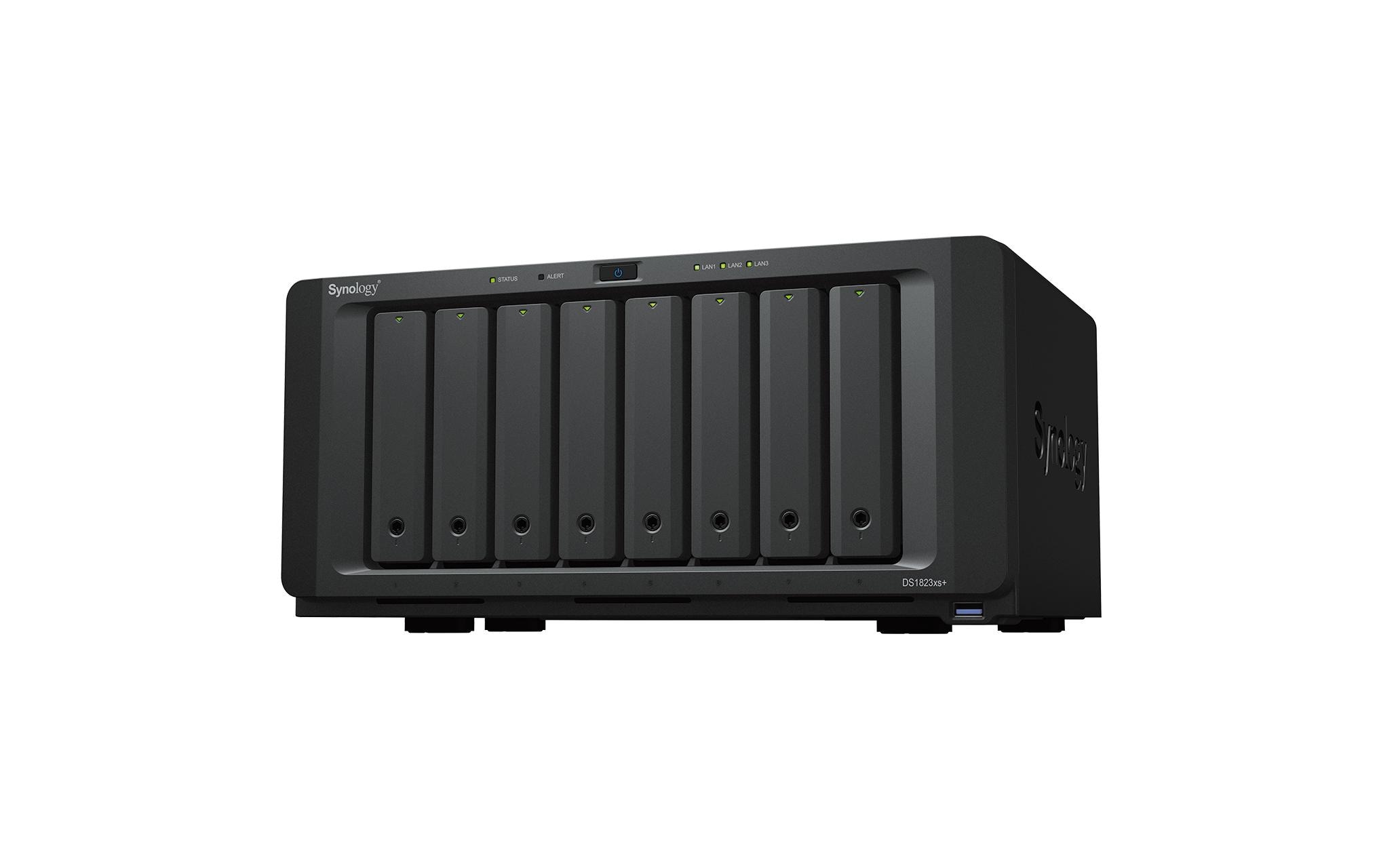 Synology Disk Station DS1823XS+ - NAS-Server - 8 Schächte - SATA 6Gb/s - RAID RAID F1, JBOD, RAID 0, 1, 5, 6, 10 - RAM 8 GB - Gigabit Ethernet / 10 Gigabit Ethernet - iSCSI Support