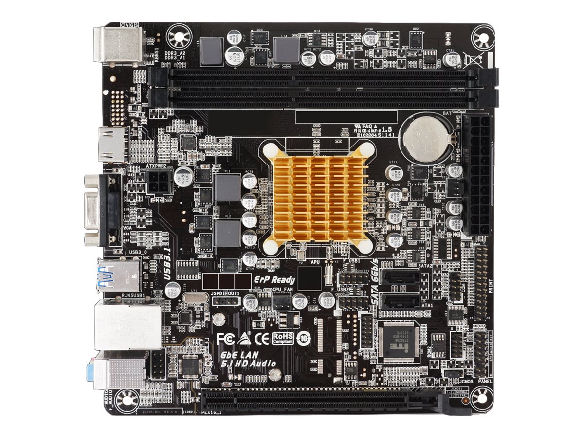 Biostar A68N-2100K - Motherboard - Mini-ITX - AMD E1 6010
