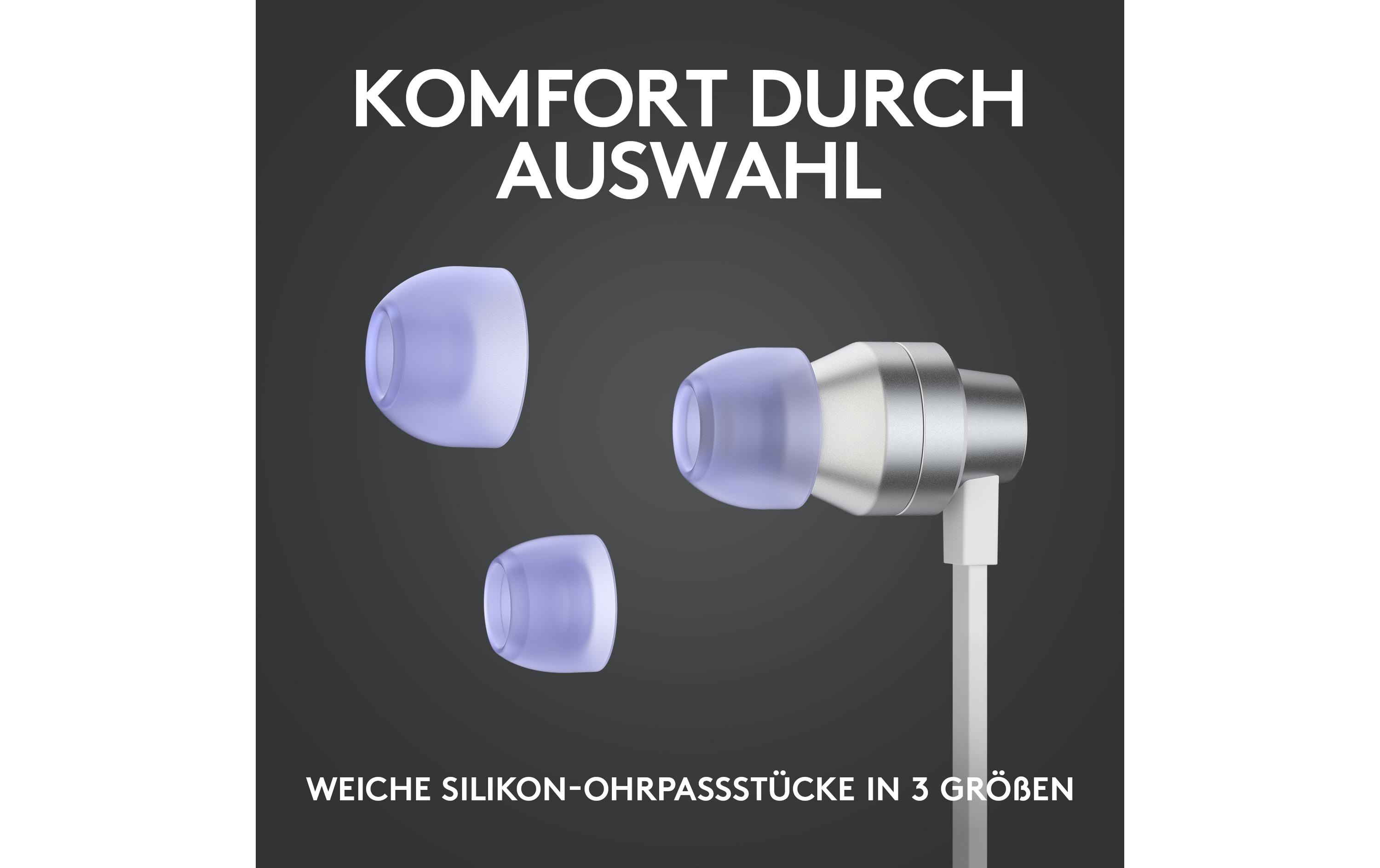 Logitech G G333 - Ohrhörer mit Mikrofon - im Ohr - kabelgebunden - 3,5 mm Stecker - weiß