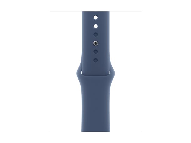 Apple Watch Series 10 GPS 42mm Silver Aluminium Case mit Denim Sport Band - S/M (MWWA3QF/A)