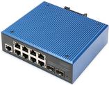 DIGITUS DN-651157 - Switch - industriell, L2 - managed - 8 x 10/100/1000 (PoE) + 2 x Gigabit SFP - an DIN-Schiene montierbar - PoE (200 W)